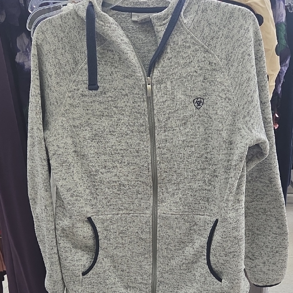 Ariat Gray Full-Zip Hoodie